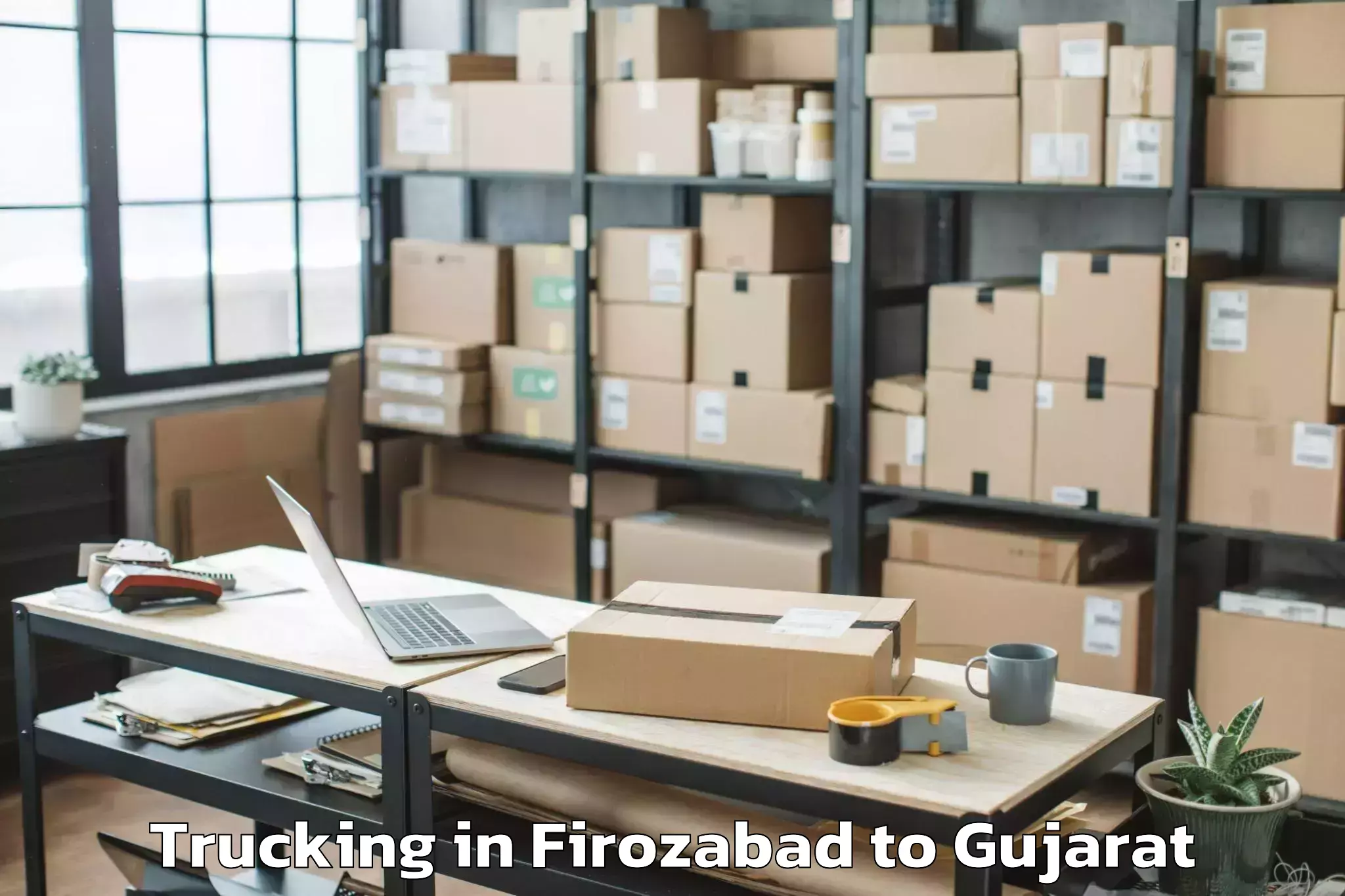 Affordable Firozabad to Junagadh Trucking